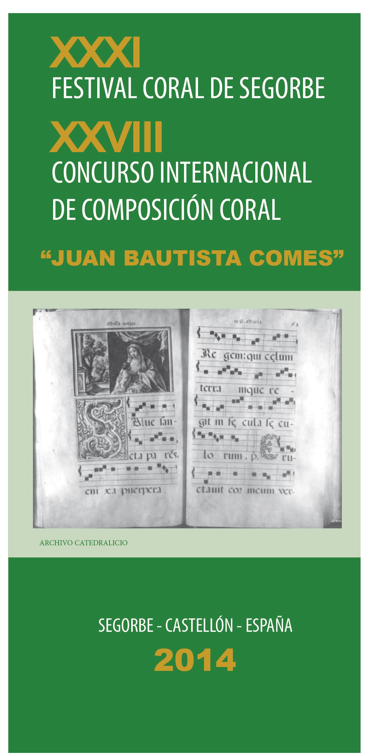 Cartel XXVIII Concurso Composición 2014